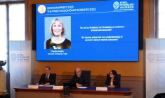 Annonce du prix Nobel d'économie à Stockholm