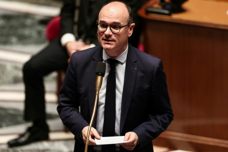 Le ministre délégué à l'Industrie, Sébastien Martin, à l'Assemblée nationale, à Paris, le 29 octobre 2025 ( AFP / Thibaud MORITZ )