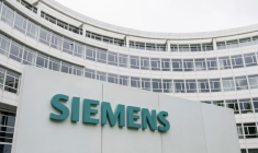 Logo de Siemens sur un immeuble à Munich