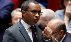Pap Ndiaye, le 11 juillet 2023, à l'Assemblée nationale ( AFP / Geoffroy VAN DER HASSELT )