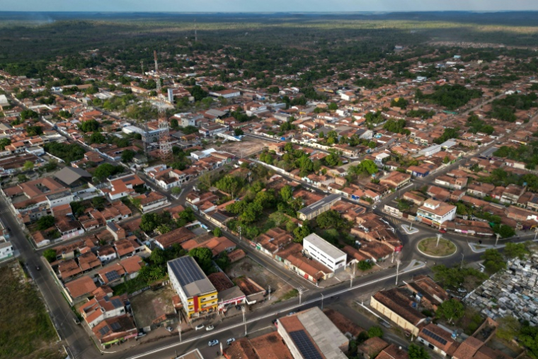 Vue aérienne de la ville de Vargem Grande, dans l'État du Maranhao, dans le nord-est du Brésil, le 13 octobre 2026 ( AFP / Nelson ALMEIDA )