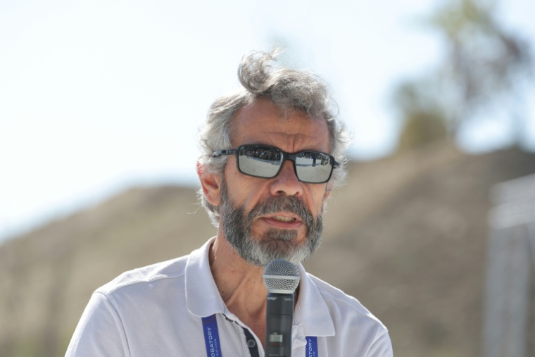 Charles Beaudouin, commissaire du salon Eurosatory à Villepinte, près de Paris le 14 juin 2026  ( AFP / Kenzo TRIBOUILLARD )