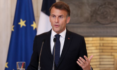 Le président français Macron en visite en Grèce