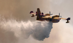 Incendie de forêt près de Ponteves, dans le département du Var
