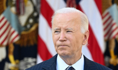 Le président américain Joe Biden dans la roseraie de la Maison Blanche, à Washington, le 7 novembre 2024 ( AFP / Saul LOEB )