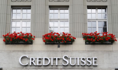 Photo d'archives montrant le logo de la banque suisse Credit Suisse à Berne