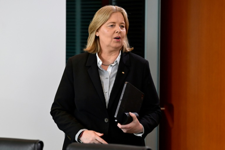 La ministre allemande du Travail, Bärbel Bas, à Berlin le 30 juillet 2025 ( AFP / John MACDOUGALL )
