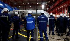 Des employés d'EDF lors d'une visite à la centrale nucléaire de Penly