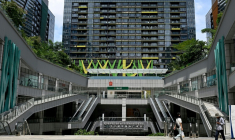 Le Prince International Plaza à Phnom Penh au Cambodge le 15 octobre 2025, une propriété du Prince Holding Group fondé par Chen Zhi ( AFP / TANG CHHIN Sothy )