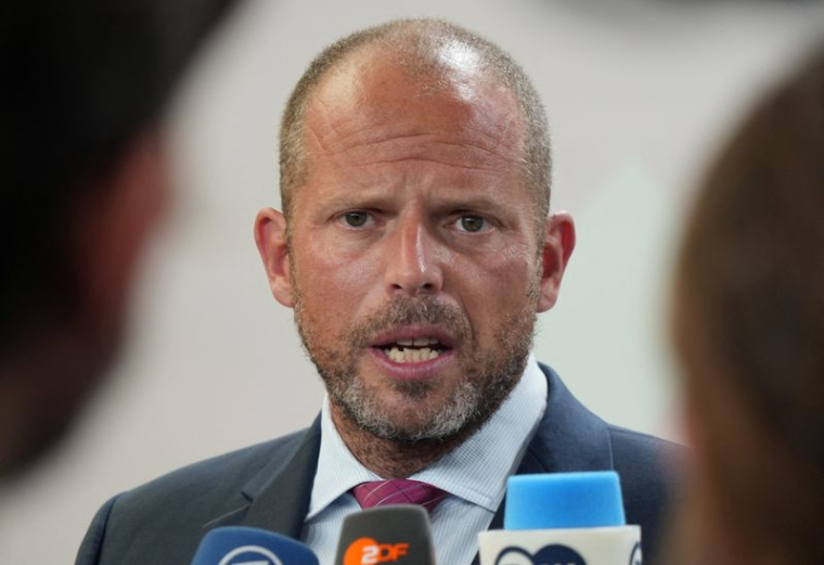 Theo Francken à son arrivée à une réunion informelle des ministres de la Défense de l'Union européenne, à Copenhague