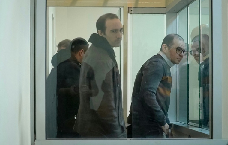 Capture d'image d'une vidéo AFP de Martin Ryan au tribunal de Bakou en Azerbaïdjan le 6 janvier 2025 ( AFP / AFPTV STRINGER )
