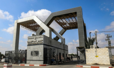 Le poste-frontière de Rafah, entre la bande de Gaza et l'Egypte, le 27 août 2023 ( AFP / SAID KHATIB )