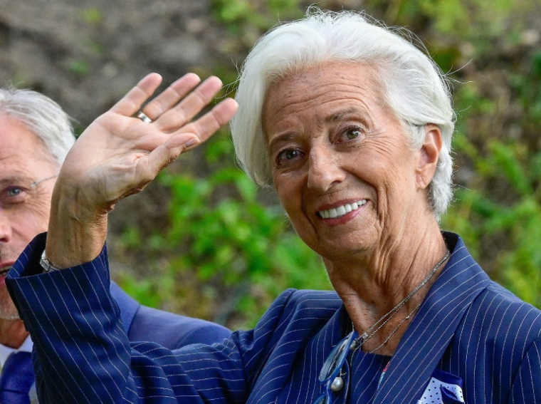 Christine Lagarde à Berlin le 10 septembre 2026 ( AFP / John MACDOUGALL )