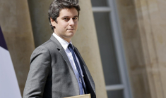 Gabriel Attal, le 24 mai 2023, à Paris ( AFP / Ludovic MARIN )