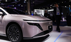 Une voiture Nissan N6 de la Chine à Shanghai