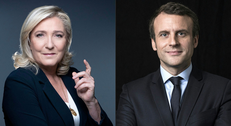 Les programmes de Marine Le Pen et d'Emmanuel Macron s'opposent sur la plupart des sujets économiques. Mais pour l'heure, ces incertitudes n'inquiètent pas les investisseurs, persuadés que l'actuel locataire de l'Élysée conservera son poste. (© AFP)