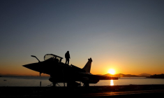 Un avion de combat Rafale