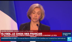 REPLAY - Discours de Valérie Pécresse, battue à l’élection présidentielle française