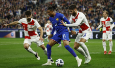 L'international français Michael Olise et les Croates Josko Gvardiol et Duje Caleta-Car