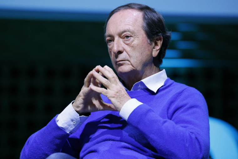 Michel-Édouard Leclerc à Boulogne-Billancourt, le 25 mars 2025. ( AFP / LUDOVIC MARIN )