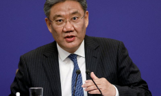 Wang Wentao, ministre chinois du commerce, à Pékin