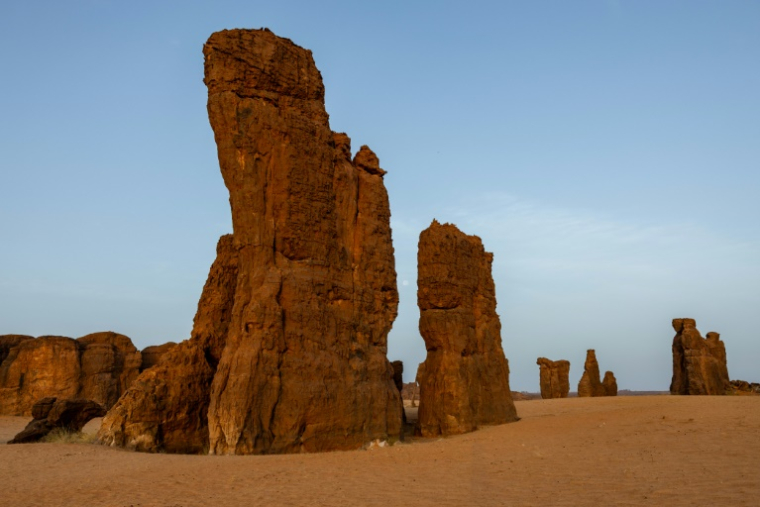 Le site d'Achwili, dans l'Ennedi-Ouest, au Tchad, le 12 juillet 2025 ( AFP / Joris Bolomey )