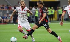 Luka Modrić a fait ses débuts avec l’AC Milan en Coupe d’Italie