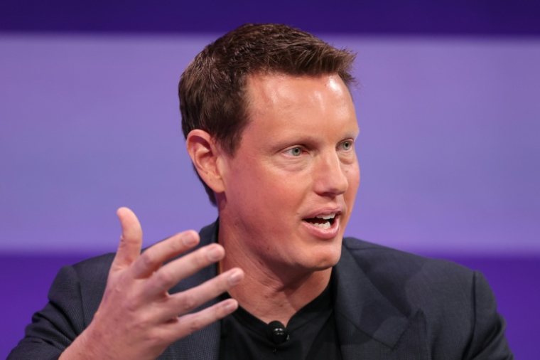 Le patron de Paramount Skydance David Ellison lors d'une conférence à Los Angeles le 9 octobre 2025  ( AFP / Patrick T. Fallon )