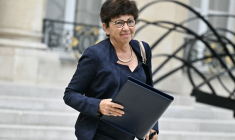 Monique Barbut à Paris, le 27 juillet 2026. ( AFP / LOU BENOIST )
