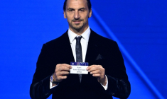 Zlatan Ibrahimovic lors du tirage au sort de la phase de ligue de la Ligue des champions, le 28 août 2025 à Monaco ( AFP / Frederic DIDES )