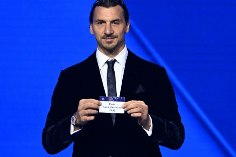 Zlatan Ibrahimovic lors du tirage au sort de la phase de ligue de la Ligue des champions, le 28 août 2025 à Monaco ( AFP / Frederic DIDES )