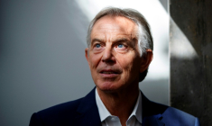 Tony Blair lors d'une interview donné à l'AFP à Londres le 17 juillet 2018 ( AFP / Tolga AKMEN )