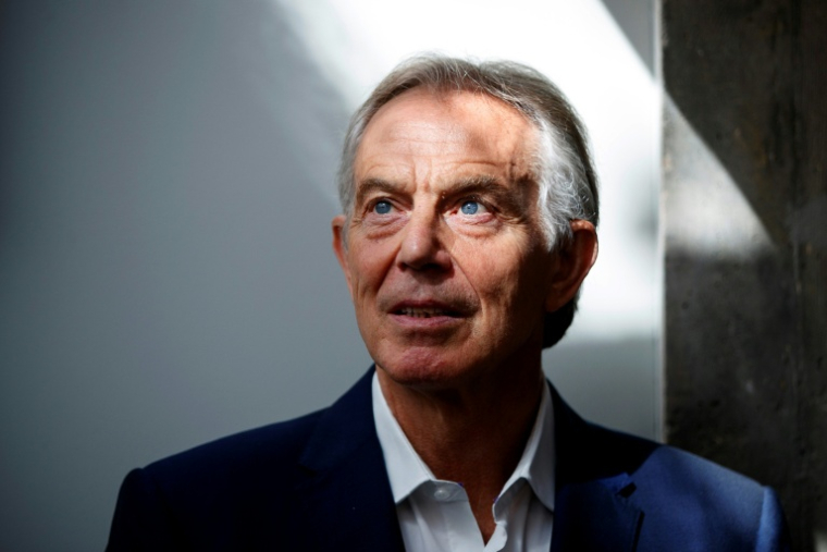 Tony Blair lors d'une interview donné à l'AFP à Londres le 17 juillet 2018 ( AFP / Tolga AKMEN )