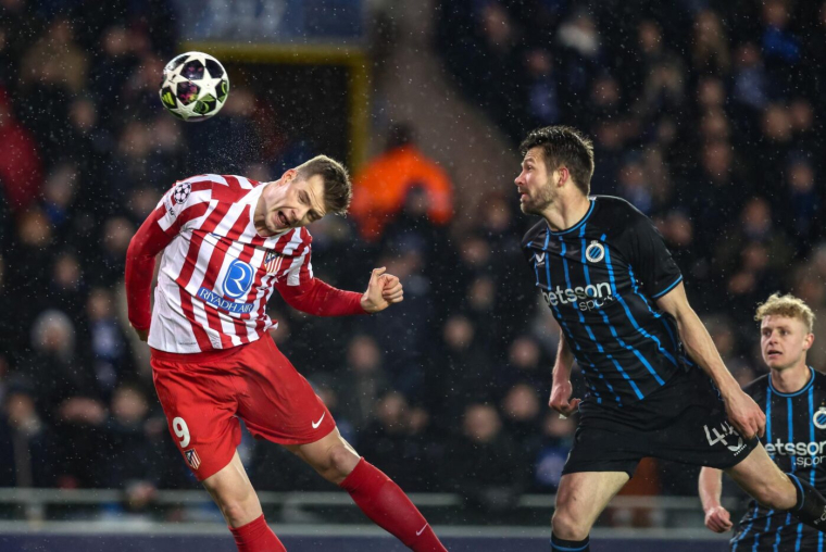 Bruges ne lâche pas la grappe à l'Atlético