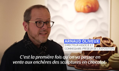 "Une première": des œuvres tout en chocolat bientôt vendues aux enchères