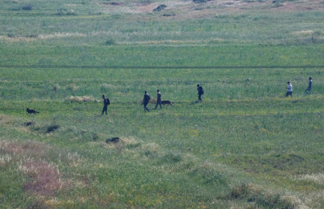 Recherche d'un jeune qui aurait disparu dans la zone proche du village d'al-Mughayyer, en Cisjordanie occupée
