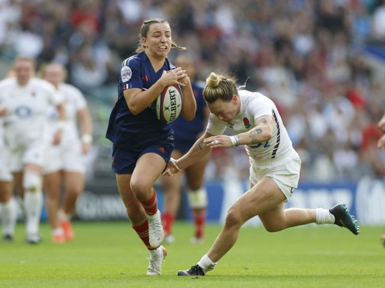 La Française Alexandra Chambon au Six Nations face à l'Angleterre
