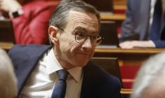 Bruno Retailleau à Paris, le 15 mars 2023. ( AFP / LUDOVIC MARIN )