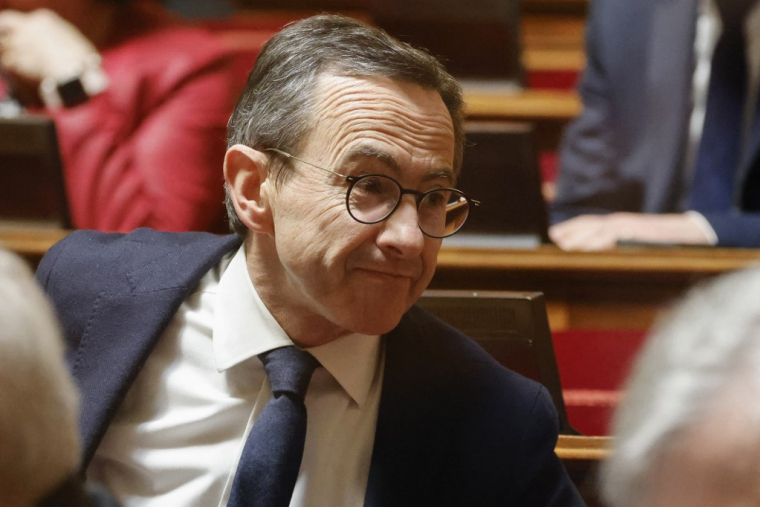 Bruno Retailleau à Paris, le 15 mars 2023. ( AFP / LUDOVIC MARIN )