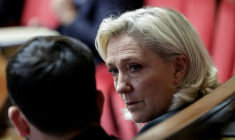 La présidente des députés du Rassemblement national, Marine Le Pen, à l'Assemblée nationale, Paris, le 27 octobre 2025 ( AFP / STEPHANE DE SAKUTIN )