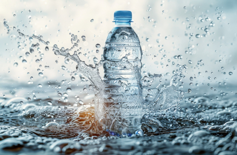 Avec un taux de croissance de 73% au cours de la dernière décennie, le marché de l'eau en bouteille est l'un de ceux qui connaissent la plus forte augmentation. (crédit : Adobe Stock / photo générée par IA)