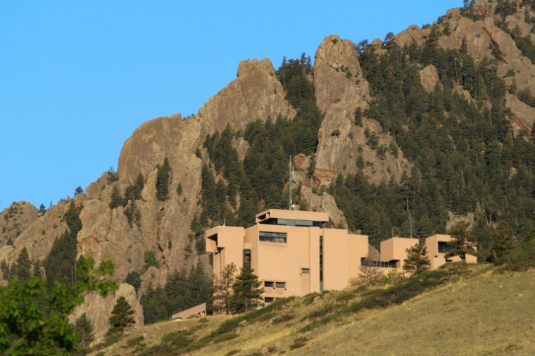 Le siège du NCAR à Boulder dans le Colorado, le 13 mai 2026 ( AFP / Ulysse BELLIER )