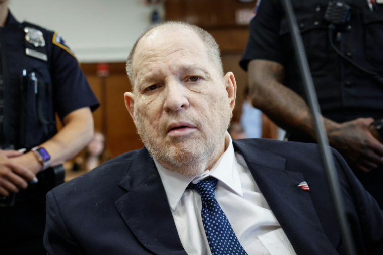 L'ancien producteur d'Hollywood Harvey Weinstein lors d'une audience devant la cour criminelle de Manhattan à New York, le 1er mai 2026 ( GETTY IMAGES NORTH AMERICA / POOL )