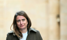 Marine Tondelier, patronne des Ecologistes, le 11 mars 2026 à Paris ( AFP / Bertrand GUAY )