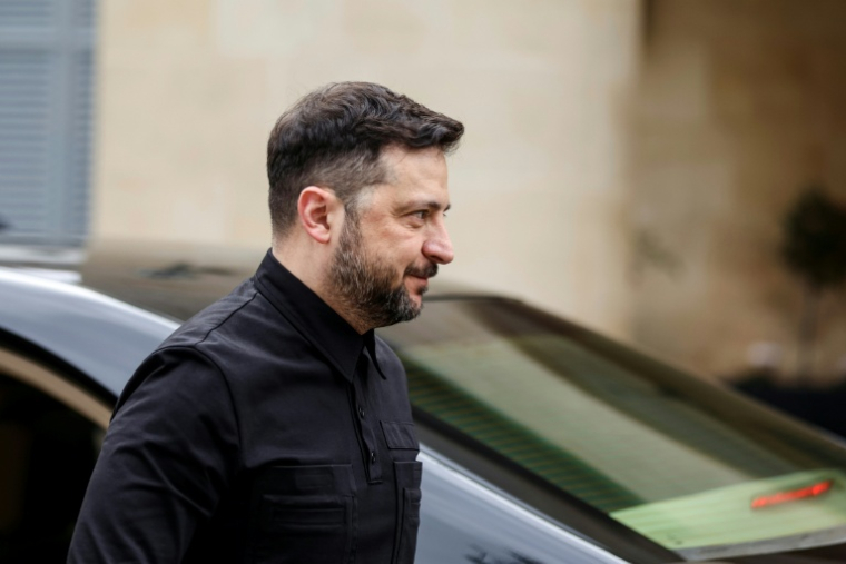 Le président ukrainien Volodymyr Zelensky à Nicosie le 7 janvier 2026 ( AFP / ALEX MITA )