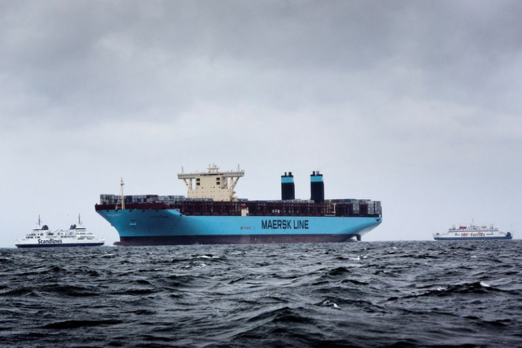 Le pétrolier Majestic Maersk en mer