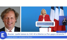 Bourse : quelle baisse du CAC 40 si Marine Le Pen gagne dimanche ?