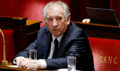 Le Premier ministre François Bayrou, le 28 avril 2025 à l'Assemblée, à Paris ( AFP / Ludovic MARIN )