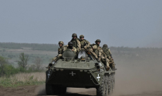 Des soldats ukrainiens en Ukraine, le 27 avril 2024. ( AFP / GENYA SAVILOV )