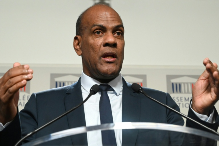 Serge Letchimy, alors député socialiste français, lors d'une conférence de presse à Paris, le 26 novembre 2019 ( AFP / DOMINIQUE FAGET )